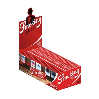 Foite 50 pachete cu 60 foi Smoking Regular Red Rosu