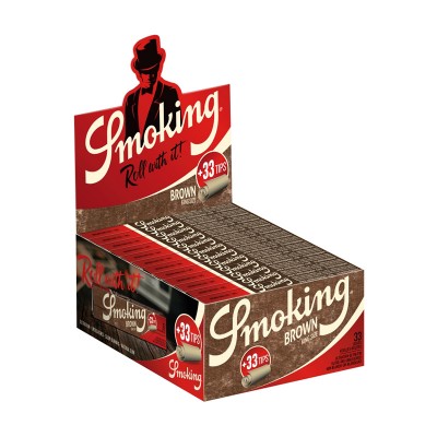 Foite 24 pachete Smoking King  Size Brown + Filtre carton