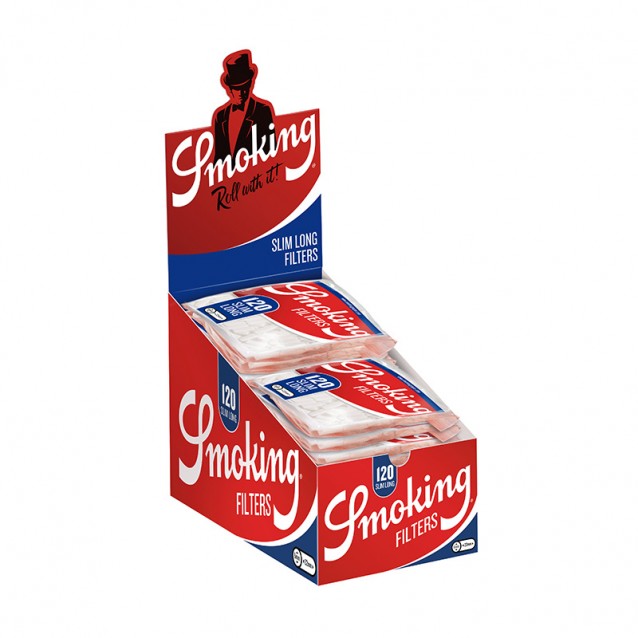 Filtre tigari Smoking Classic Slim Long 120 bucati