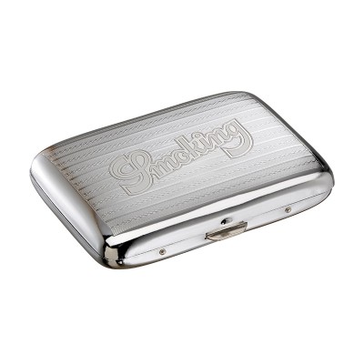 Tabachera metalica Smoking Cigarette Case