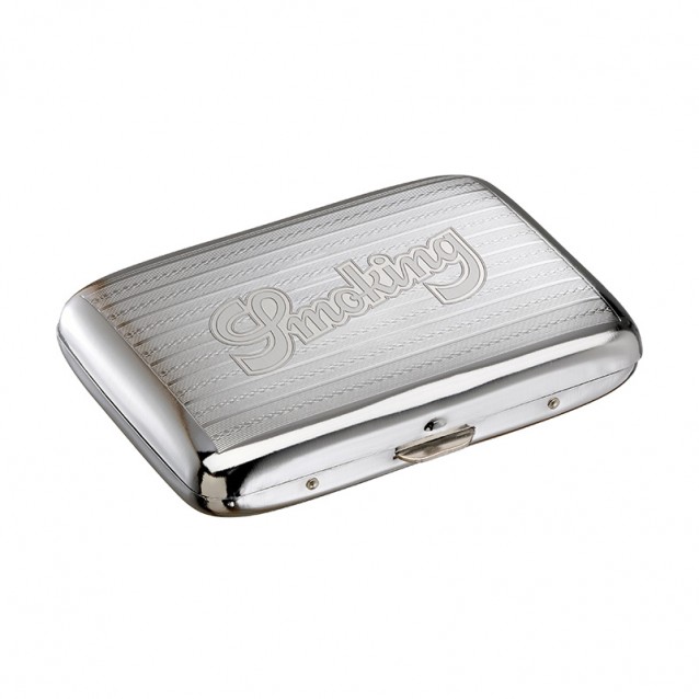 Tabachera metalica Smoking Cigarette Case