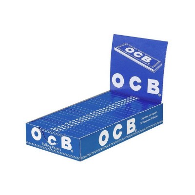 Set 25 pachete de foite rulat tigari OCB blue 70 mm