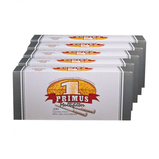 Set 5 cutii X 200 Tuburi tigari Primus Multifilter Carbon total 1000 tuburi
