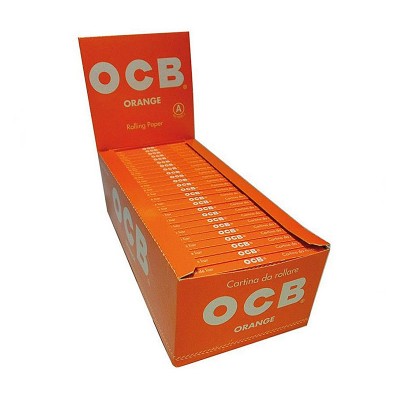 Set 50 pachete de foite rulat tigari OCB orange 70 mm