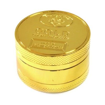 Grinder tocat tutun 40 mm, metalic, Gold