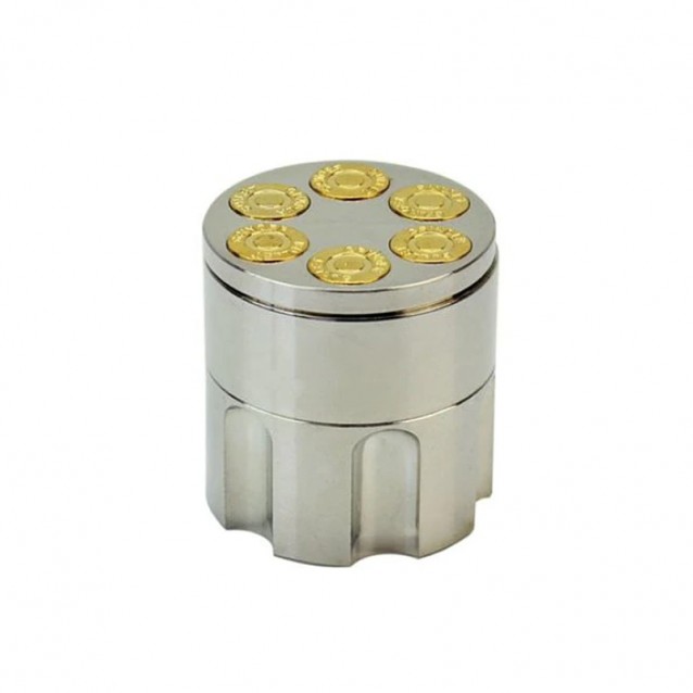 Grinder tocat tutun 42 mm, metalic, Bullet
