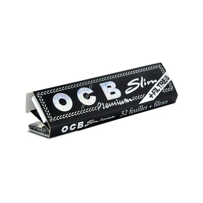 Foite pentru rulat tigari OCB Premium Slim 110 mm plus filtre carton - 1 pachet