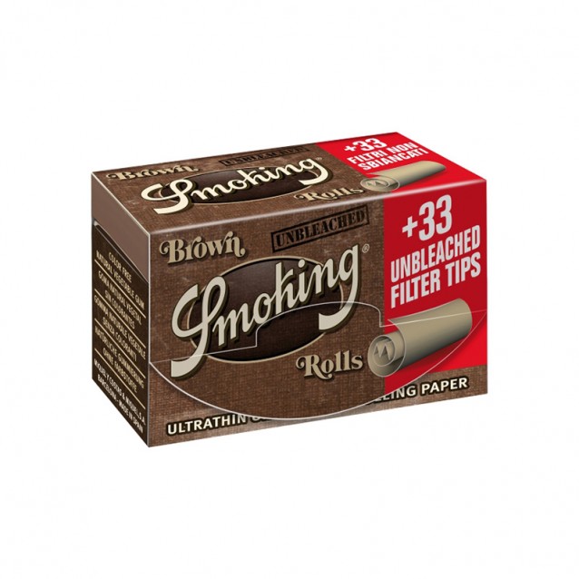 Set Foite in rola Smoking Rolls Brown + Fitre - 24 buc