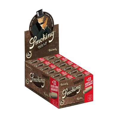 Foite in rola 24 role 4 m Smoking Rolls Brown + Fitre