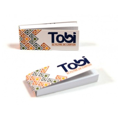 Filtre Tobi carton pentru rulat tigarete 25x60 mm, 32 foi