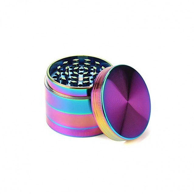 Grinder tocat tutun 40 mm, metalic, Rainbow