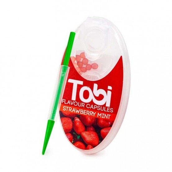 Capsule aromatizante pentru tigari TOBI Strawberry mint 100 buc