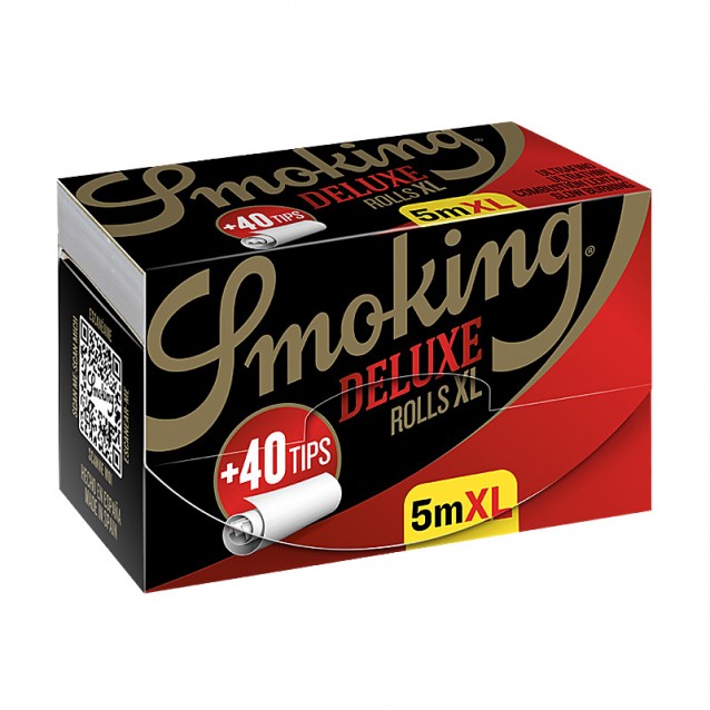 Foita in rola Smoking Rolls Deluxe XL 5 m cu filtre carton 40