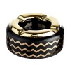 Scrumiera 402614-3 Ceramica Valuri Negre 11,4 cm