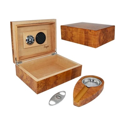 Set Humidor Trabucuri Angelo Dark Brown AK920600