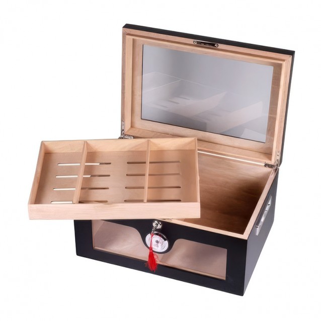 Humidor Trabucuri Hausser Black Cedeno HS563153