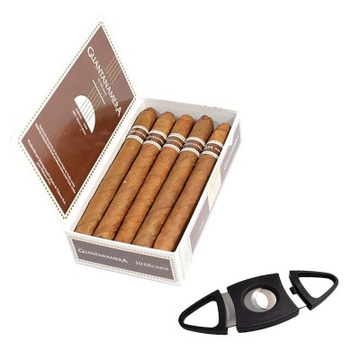 Set 10 trabucuri cubaneze ambalate individual plus un cutter pentru trabucuri