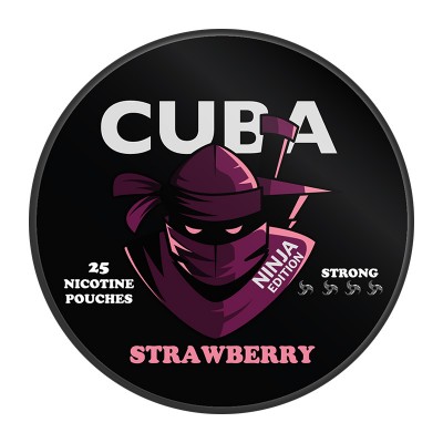 Pouch - Snus cu nicotina CUBA Ninja Strawberry