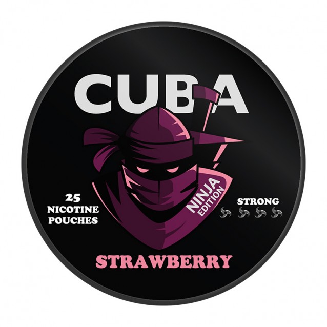 Pouch cu nicotina CUBA Ninja Strawberry