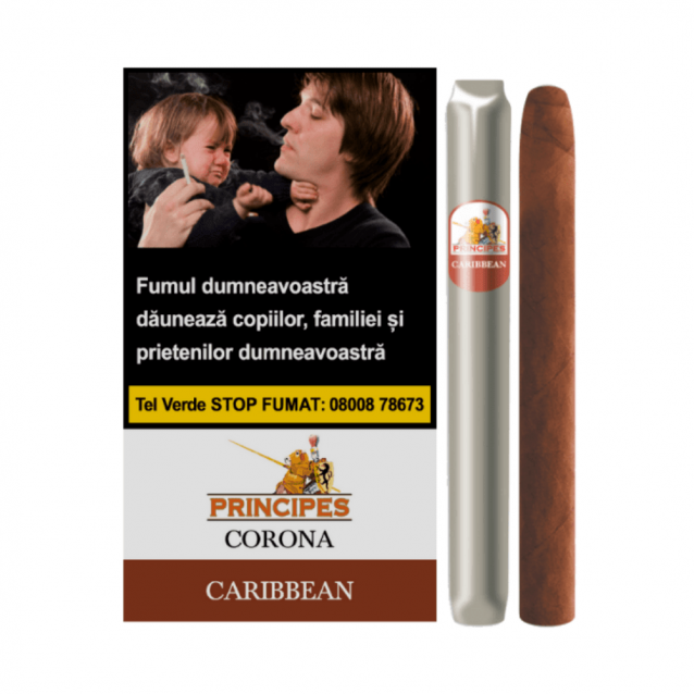 TIGARI DE FOI LA AURORA PRINCIPES CORONA CARIBBEAN (RUM) 5 BUC