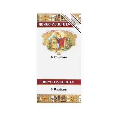 Pachet Tigari de foi cubaneze Romeo y Julieta Puritos 5 BUC