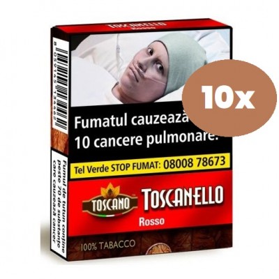 Tigari de foi Toscanello Rosso (aroma cafea) 5 buc - Set 10 Pachete