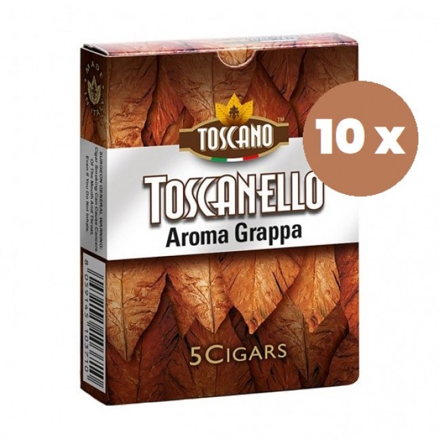 Tigari de foi Toscanello Bianco (Aroma Struguri Albi) 5 buc – Set 10 Pachete