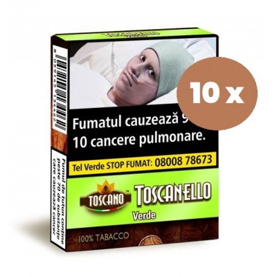 Tigari de foi Toscanello Verde (Aroma Limoncello) 5 buc – Set 10 Pachete
