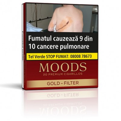 Tigari de foi Moods Gold Filter (20)