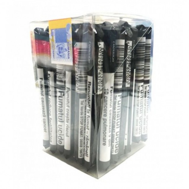 Tigari de foi Candlelight BLACK Filter (cuisoare) - cutie cu 50 buc
