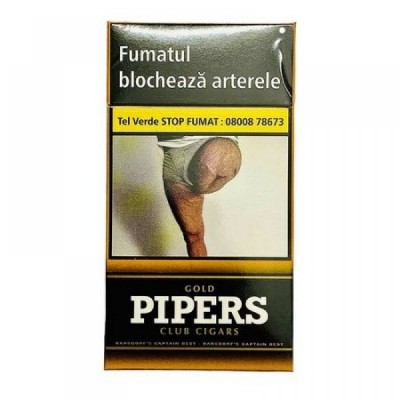 Tigari de foi Pipers Gold Club 10