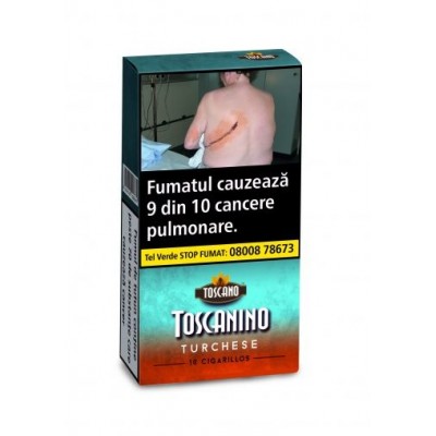 Tigari de foi Toscanino TURCHESE (10) aroma menta si portocala