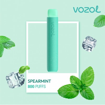 Tigara electronica de unica folosinta cu nicotina Vozol 800 pufuri Aroma Spearmint