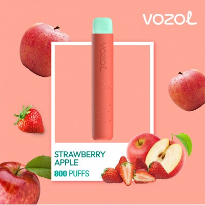 Tigara electronica de unica folosinta cu nicotina Vozol 800 pufuri Aroma Strawberry Apple