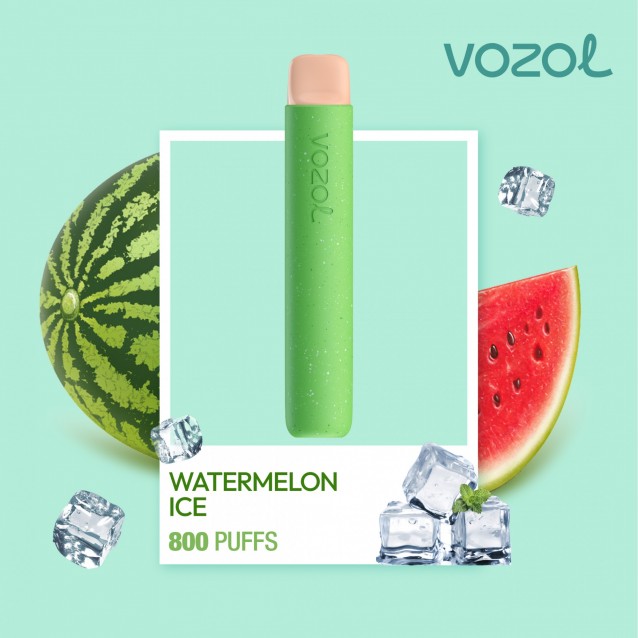 Tigara electronica de unica folosinta cu nicotina Vozol 800 pufuri Aroma Watermelon Ice
