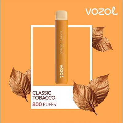 Tigara electronica de unica folosinta cu nicotina Vozol 800 pufuri Aroma 	Classic Tobacco
