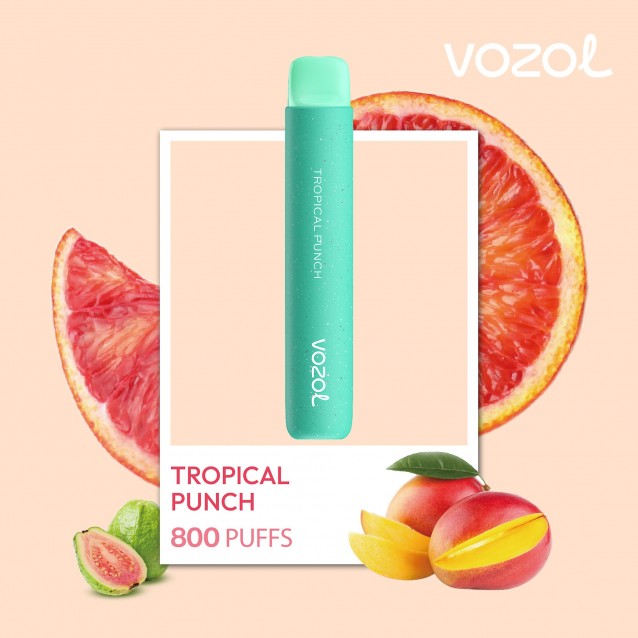 Tigara electronica de unica folosinta cu nicotina Vozol 800 pufuri Aroma Tropical Punch
