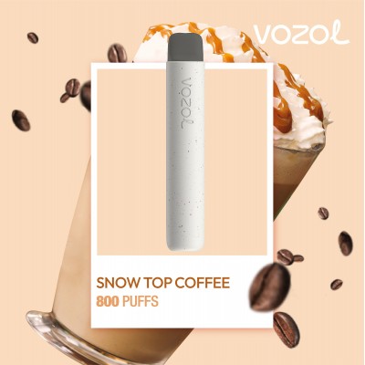 Tigara electronica de unica folosinta cu nicotina Vozol 800 pufuri Aroma Snow Top Coffee