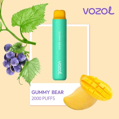 Tigara electronica de unica folosinta fara nicotina VOZOL STAR2000 Gummy Bear