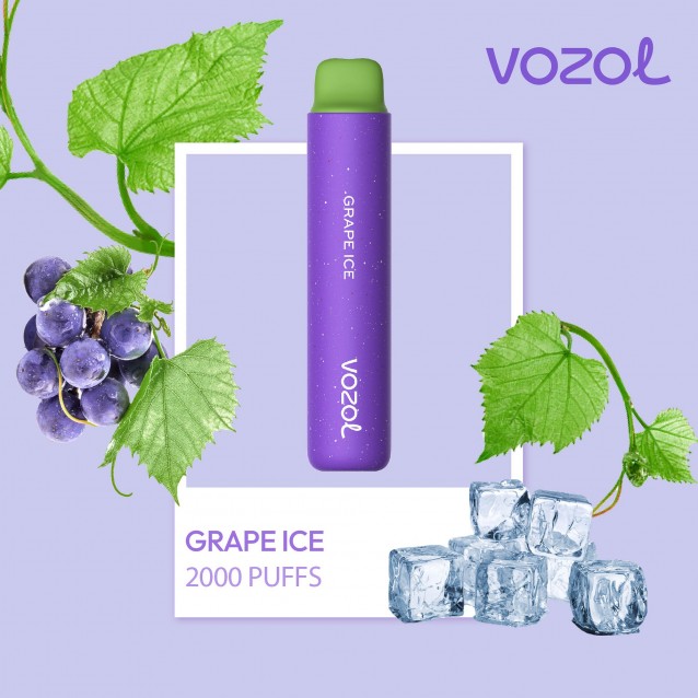 Tigara electronica de unica folosinta fara nicotina VOZOL STAR2000 Grape Ice