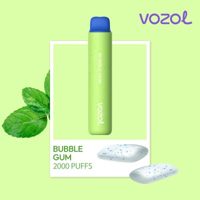 Tigara electronica de unica folosinta fara nicotina VOZOL STAR2000 Bubble Gum
