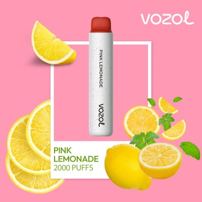 Tigara electronica de unica folosinta fara nicotina VOZOL STAR2000 Pink Lemonade