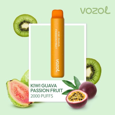 Tigara electronica de unica folosinta fara nicotina VOZOL STAR2000 Kiwi Guava Passion Fruit