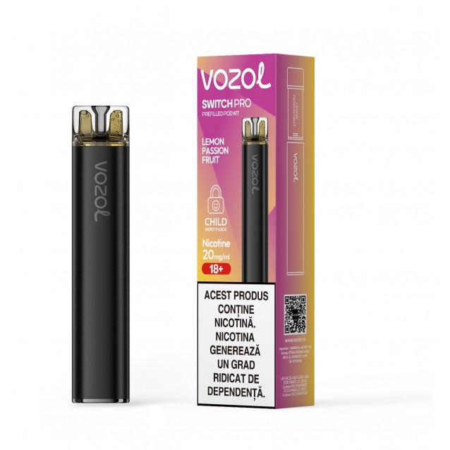 Tigara electronica reincarcabila Vozol Switch PRO KIT aroma Lemon Passion Fruit