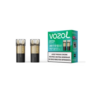 Set 2 Cartuse cu nicotina Vozol Switch Pro 800 Pufuri Aroma Menthol Mojito