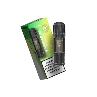 Cartus cu nicotina Vapebar PRO 800 pufuri Aroma Lemon Lime