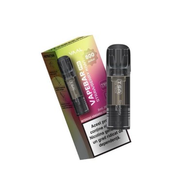 Cartus cu nicotina Vapebar PRO 800 pufuri Aroma Strawberry Kiwi