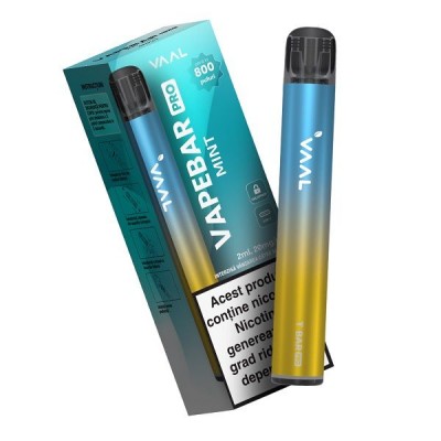 Tigara electonica reincarcabila Kit Vapebar PRO 800 pufuri 20 mg Aroma Mint