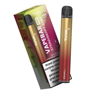 Tigara electonica reincarcabila Kit Vapebar PRO 800 pufuri 20 mg Aroma Strawberry Kiwi