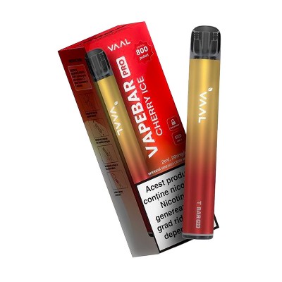 Tigara electonica reincarcabila Kit Vapebar PRO 800 pufuri 20 mg Cherry Ice